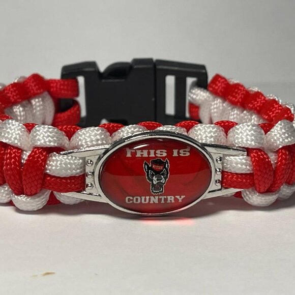NC State Wolfpack NCAA Paracord Bracelet NEW - Picture 1 of 2